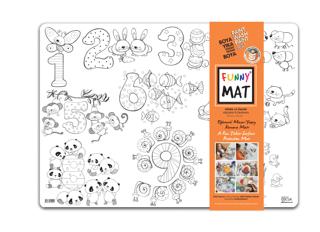Funny Mat Alfabe - Sayılar 25x35cm 2'li Paket Beyaz Serisi | Akademi Çocuk - Resim 1