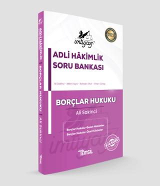 İmtiyaz Adli Hakimlik Soru Bankası Borçlar Hukuku | Temsil Kitap (Ciltsiz) - Resim 1