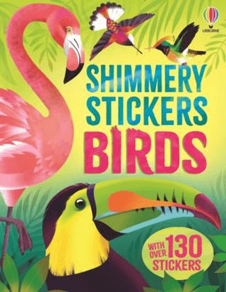 Shimmery Stickers Birds | Usborne (Ciltsiz) - Resim 1