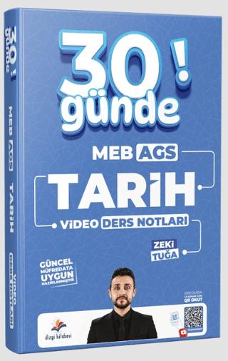 2027 MEB-AGS 30 Günde Tarih Video Ders Notları | Dizgi Kitap (Ciltsiz) - Resim 1