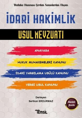 İdari Hakimlik Usul Mevzuatı | Temsil Kitap (Ciltsiz) - Resim 1
