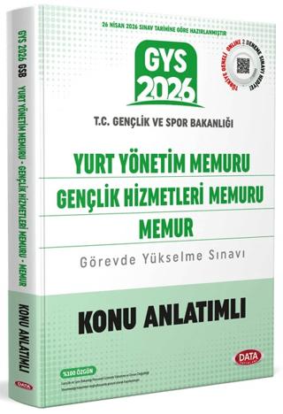 T.C. Gençlik ve Spor Bakanlığı Yurt Yönetim Memuru Gençlik Hizmetleri Memuru Memur Konu Anlatımlı | Data Yayınları (Ciltsiz) - Resim 1