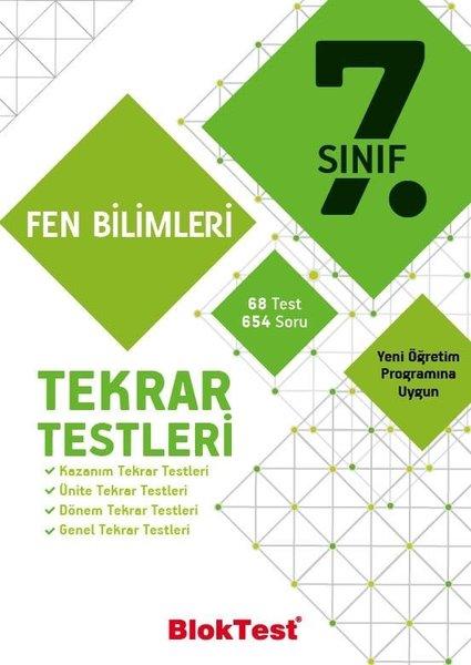 7.Sınıf Fen Bilimleri Tekrar Testleri | Bloktest Yayınları (İnce Kapak) - Resim 1