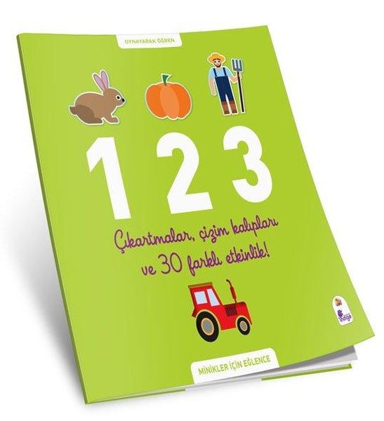 1 2 3 - Oynayarak Öğren - Minikler İçin Eğlence | İndigo Çocuk (İnce Kapak) - Resim 1