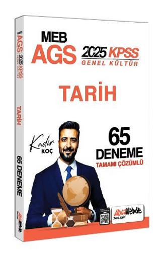2025 MEB AGS KPSS Tarih Tamamı Çözümlü 65 Deneme Sınavı | HocaWebde Yayınları (Ciltsiz) - Resim 1