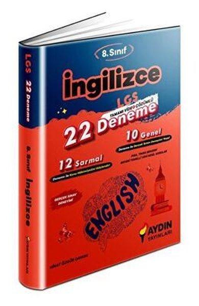 LGS 8. Sınıf İngilizce 22 Deneme | Aydın Yayınları-Eğitim (İnce Kapak) - Resim 1