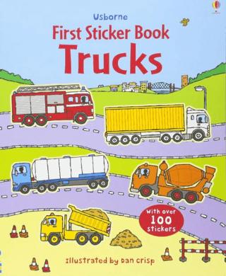 Trucks Sticker Book | Usborne (Ciltsiz) - Resim 1