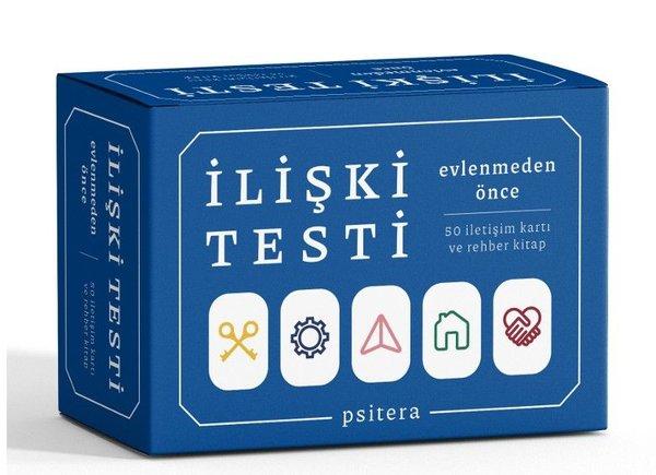 İlişki Testi - Evlenmeden Önce - 50 İletişim Kartı ve Rehber Kitap | Psitera (İnce Kapak) - Resim 1