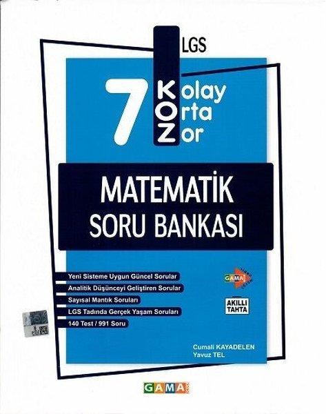 7.Sınıf KOZ Matematik Soru Bankası | Gama Okul (İnce Kapak) - Resim 1