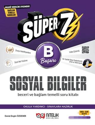 7. Sınıf Sosyal Bilgiler B Beceri ve Bağlam Temelli Soru Kitabı | Nitelik Yayınları (Ciltsiz) - Resim 1