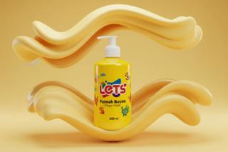 Let’s Parmak Boyası Sarı 500 ml | Lets - Resim 1