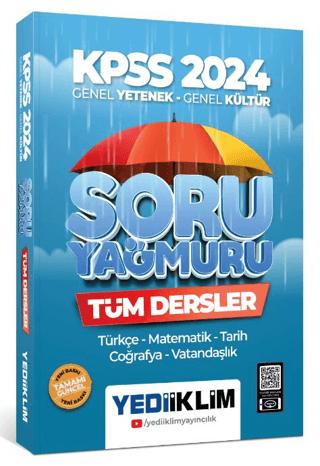 2024 KPSS Genel Yetenek Genel Kültür Tüm Dersler Soru Yağmuru | Yediiklim Yayınları (Ciltsiz) - Resim 1