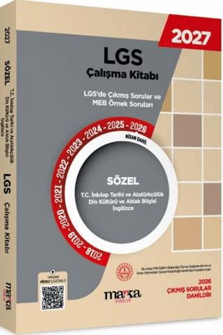2027 MEB LGS Sözel İnkılap Tarihi Çalışma Kitabı Çıkmış Sorular ve Örnek Sorular | Marka Yayınları (Ciltsiz) - Resim 1