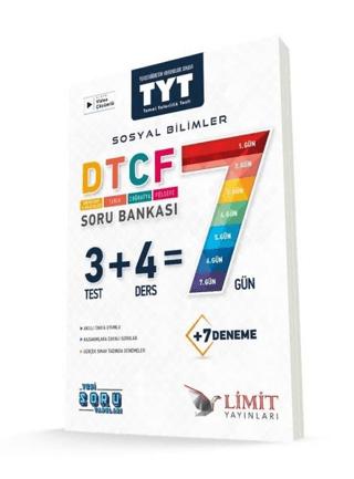 Limit TYT DTCF 7 Gün Sosyal Bilimler Soru Bankası | Limit Yayınları (Ciltsiz) - Resim 1