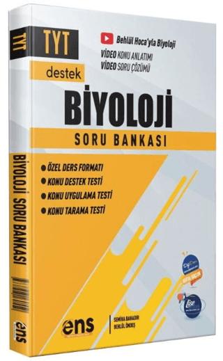 TYT Biyoloji Destek Soru Bankası | ENS Yayınları (Ciltsiz) - Resim 1