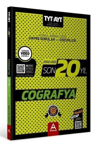 TYT AYT Coğrafya Son 20 Yıl Konularına Göre Çıkmış Sorular ve Çözümleri | A Yayınları (Ciltsiz) - Resim 1
