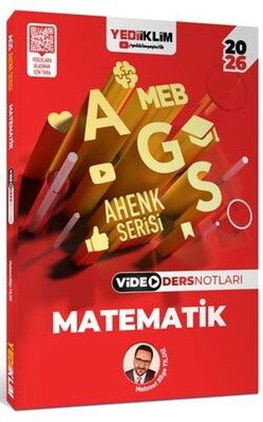 2026 MEB AGS Ahenk Serisi Matematik Video Ders Notları | Yediiklim Yayınları (İnce Kapak) - Resim 1