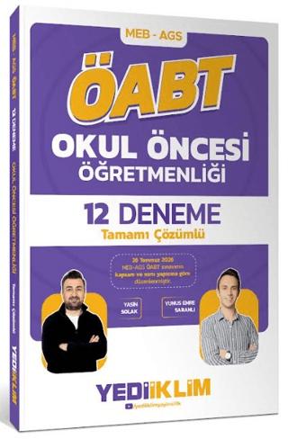2027 MEB AGS ÖABT Okul Öncesi Öğretmenliği Tamamı Çözümlü 12 Deneme | Yediiklim Yayınları (Ciltsiz) - Resim 1