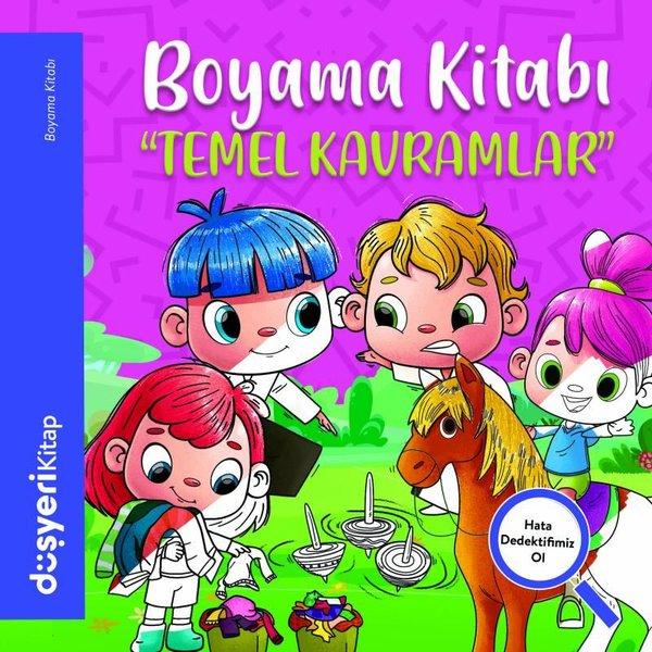 Temel Kavramlar Boyama Kitabı | Düşyeri Yayınları (İnce Kapak) - Resim 1