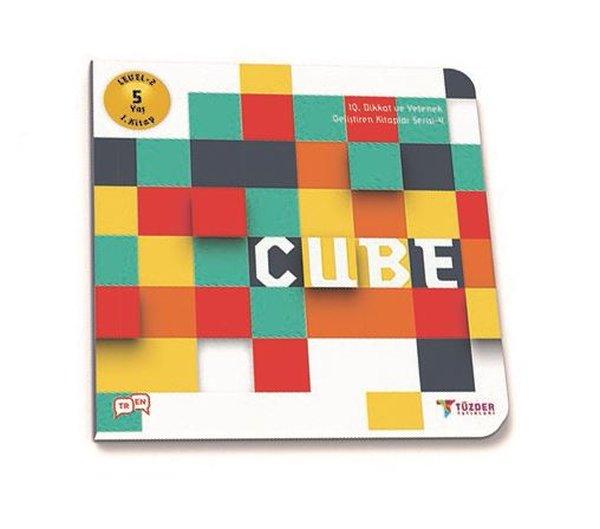 Cube-5+ Yaş Level 2 1.Kitap-IQ ve Yetenek Geliştiren Kitaplar Serisi | Tüzder Yayınları (İnce Kapak) - Resim 1