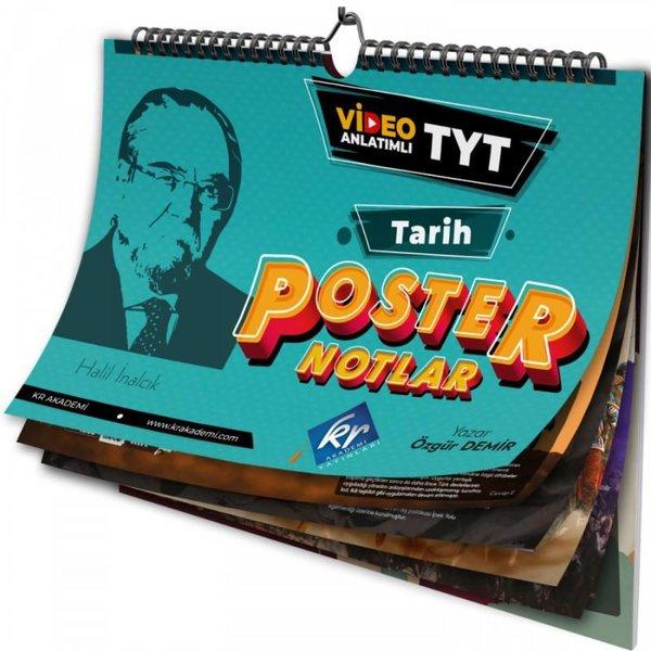 TYT Tarih Poster Notlar | KR Akademi (İnce Kapak) - Resim 1