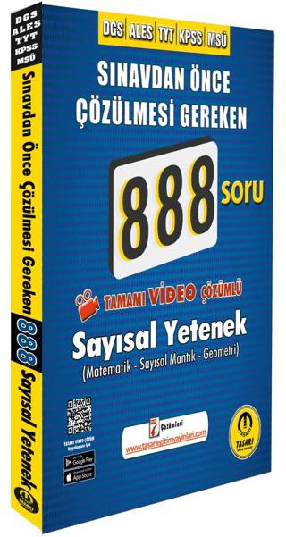 DGS ALES Video Çözümlü 888 Sayısal Soru Bankası