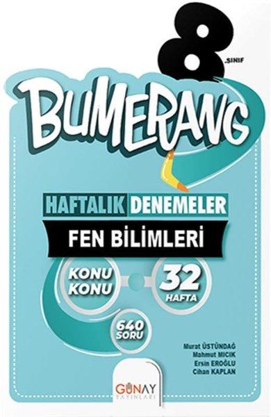 8. Sınıf Bumerang 32 Haftalık Fen Bilimleri Denemeleri | Günay Yayıncılık (İnce Kapak) - Resim 1