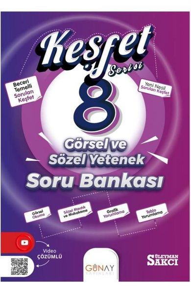 8. Sınıf Keşfet Görsel Ve Sözel Yetenek Soru Bankası | Günay Yayıncılık (İnce Kapak) - Resim 1
