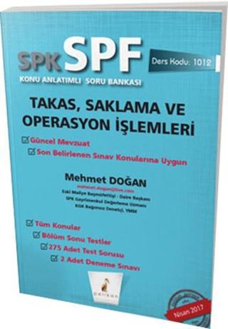 SPK - SPF Takas, Saklama ve Operasyon İşlemleri Konu Anlatımlı Soru Bankası | Pelikan Tıp Teknik Yayıncılık (Ciltsiz) - Resim 1