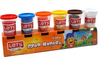 LETS 6 Renk Oyun Hamuru 336 g | Lets - Resim 1