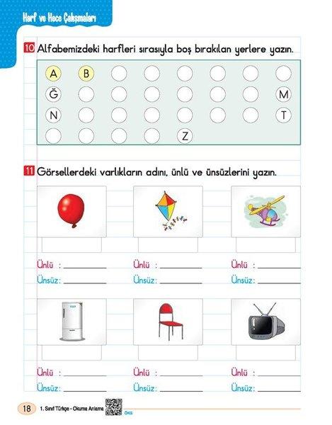 1. Sınıf Okuma Anlama | Üçgen Yayıncılık (İnce Kapak) - Resim 4