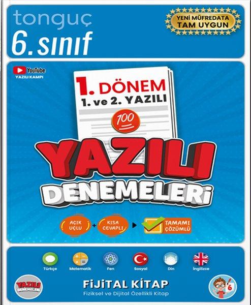 6. Sınıf Yazılı Denemeleri 1.Dönem 1 ve 2. Yazılı | Tonguç Akademi (İnce Kapak) - Resim 1