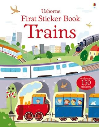 Trains - First Sticker Book | Usborne (Ciltsiz) - Resim 1