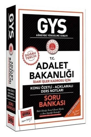 GYS T.C. Adalet Bakanlığı İdari İşler Kadrosu İçin Konu Özetli Soru Bankası | Yargı Yayınevi (Ciltsiz) - Resim 1