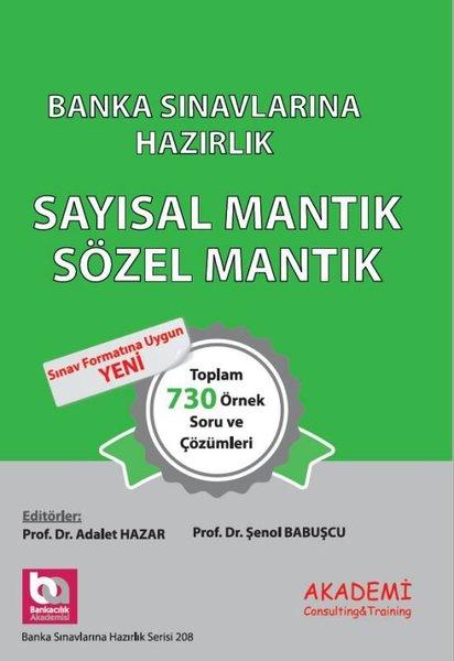 Banka Sınavlarına Hazırlık - Sayısal Mantık Sözel Mantık | Akademi Consulting (İnce Kapak) - Resim 1