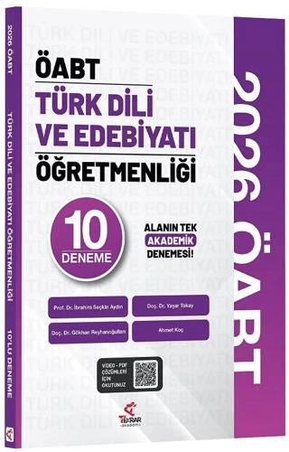 2026 ÖABT MEB-AGS Türk Dili ve Edebiyatı Öğretmenliği 10 Deneme Çözümlü | Tekrar Akademi Yayınları (Ciltsiz) - Resim 1