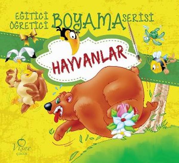 Eğitici Öğretici Boyama Serisi - Hayvanlar | Vişne Çocuk (İnce Kapak) - Resim 1