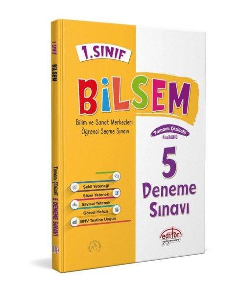 1.Sınıf Bilsem Tamamı Çözümlü 5 Fasikül Deneme Sınavı | Editör (İnce Kapak) - Resim 1