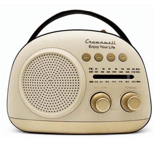 Crownwell Taşınabilir Bluetooth Retro Radyo Arizona Serisi / Grey | Crownwell - Resim 1
