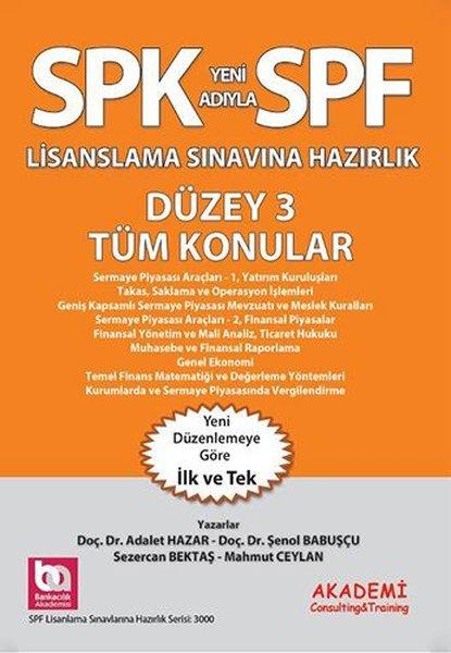 SPK Lisanslama Sınavına Hazırlık - Düzey 3 Tüm Konular | Akademi Consulting (İnce Kapak) - Resim 1