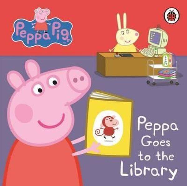 Peppa Pig: Peppa Goes to the Library: My First Storybook | Ladybirds (Ciltli) - Resim 1