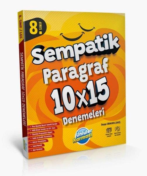 8.Sınıf Sempatik Paragraf 10x15 Denemeleri | Ünlüler Karması (İnce Kapak) - Resim 1