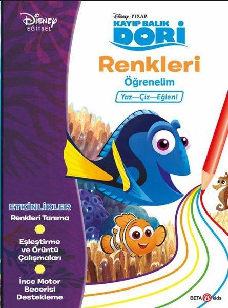 Disney Eğitsel Kayıp Balık Dori Renkleri Öğrenelim 4+Yaş | Beta Kids (İnce Kapak) - Resim 1