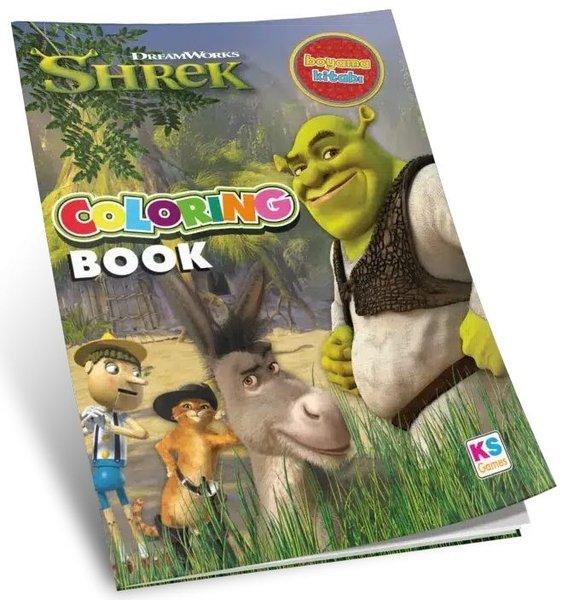 Shrek Aktiviteli Boyama Kitabı | Ks Games (İnce Kapak) - Resim 1