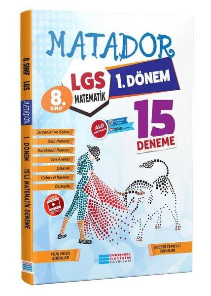 LGS 1. Dönem Matematik 15li Deneme Video Çözümlü | Evrensel İletişim Yayınları (İnce Kapak) - Resim 1