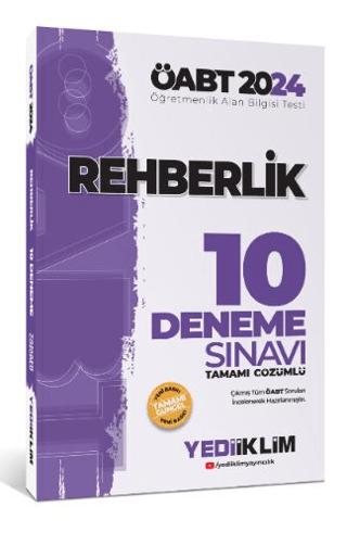 ÖABT Rehberlik Öğretmenliği Tamamı Çözümlü 10 Deneme Sınavı | Yediiklim Yayınları (Ciltsiz) - Resim 1