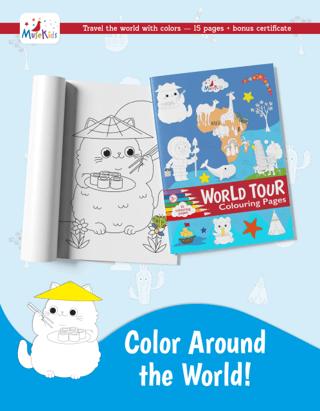 World Tour Colouring Book! | MuseKids (Ciltsiz) - Resim 1