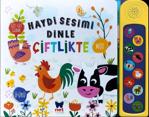 Haydi Sesimi Dinle-Çiftlikte | Net Çocuk Yayınları (İnce Kapak) - Resim 1
