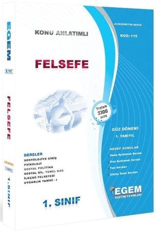 1. Sınıf 1. Yarıyıl Felsefe Hedef Sorular Konu Anlatımlı - Kod 115