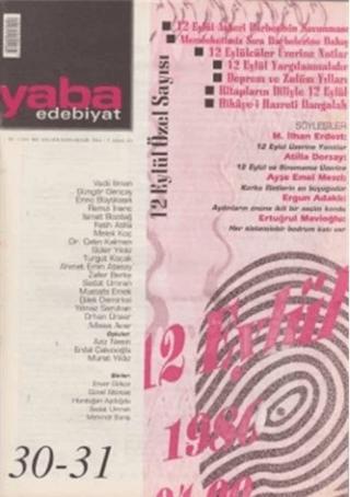 Yaba Edebiyat Dergisi Sayı: 30-31 | Yaba Dergisi Yayınları (Ciltsiz) - Resim 1